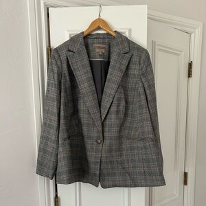 Talbot’s Wool Italian Wool Gray Blazer
